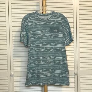Reel Life Ocean-Themed Crew Neck Short Sleeve T-shirt XL
